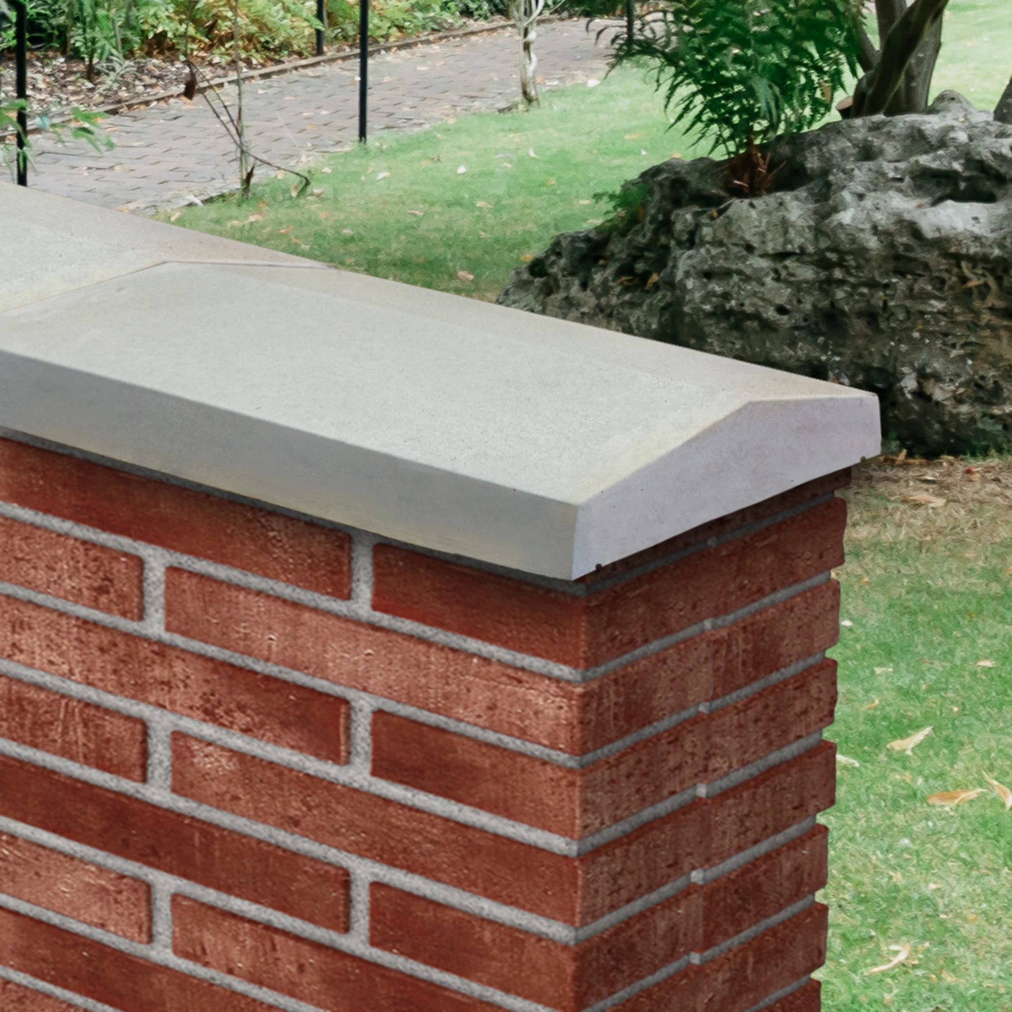 Willowcrete Twice Weathered Concrete Coping Stone - 600mm (L) - Image 10