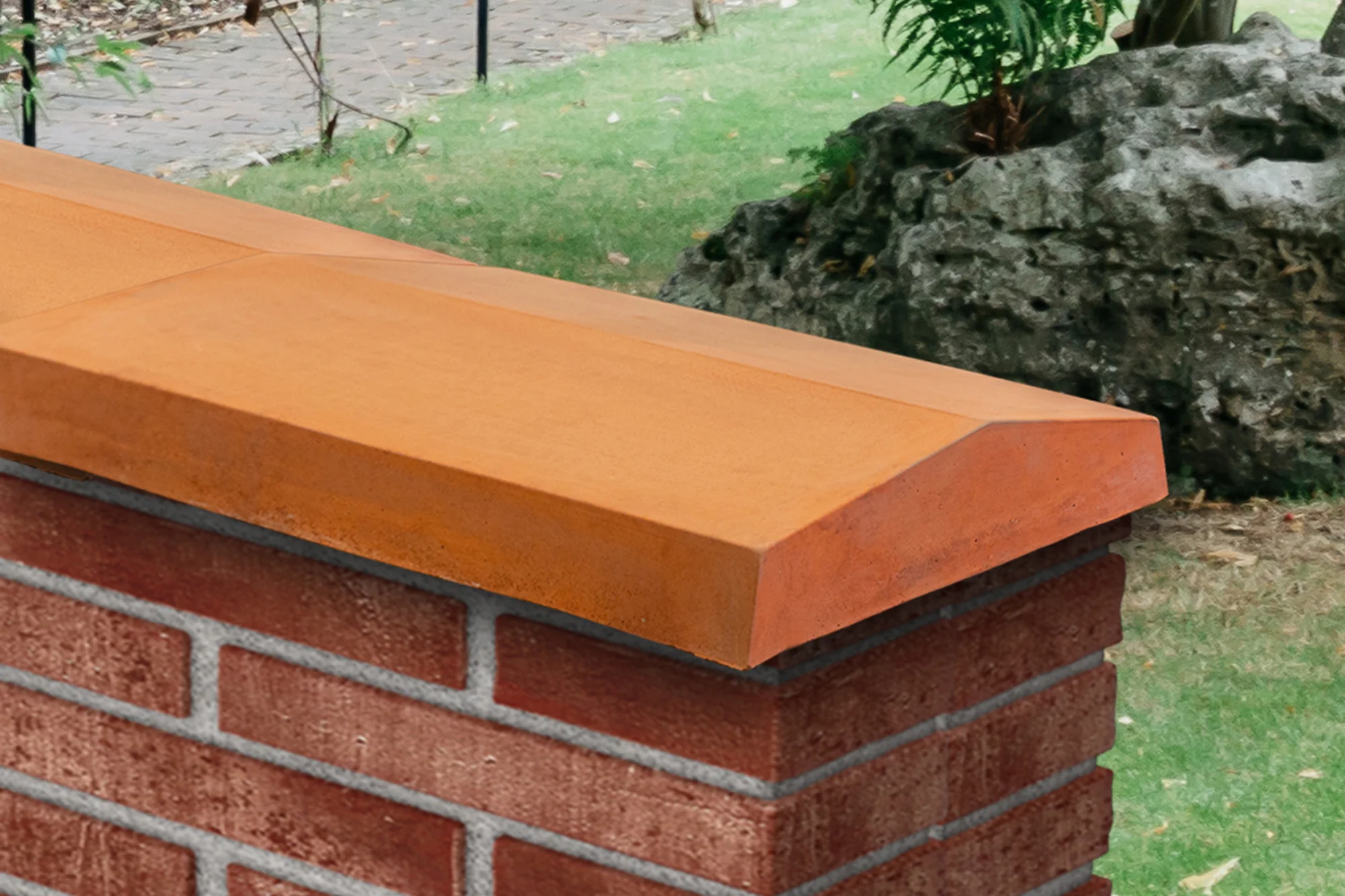 Willowcrete Twice Weathered Concrete Coping Stone - 600mm (L) - Image 6
