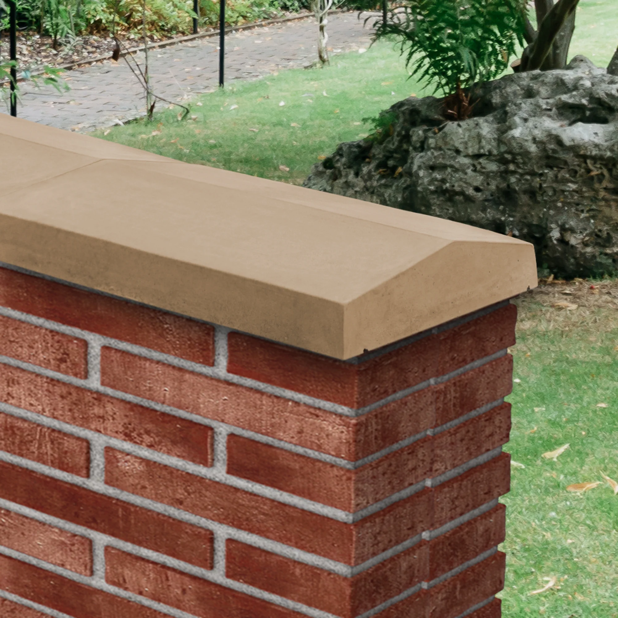 Willowcrete Twice Weathered Concrete Coping Stone - 600mm (L) - Image 7
