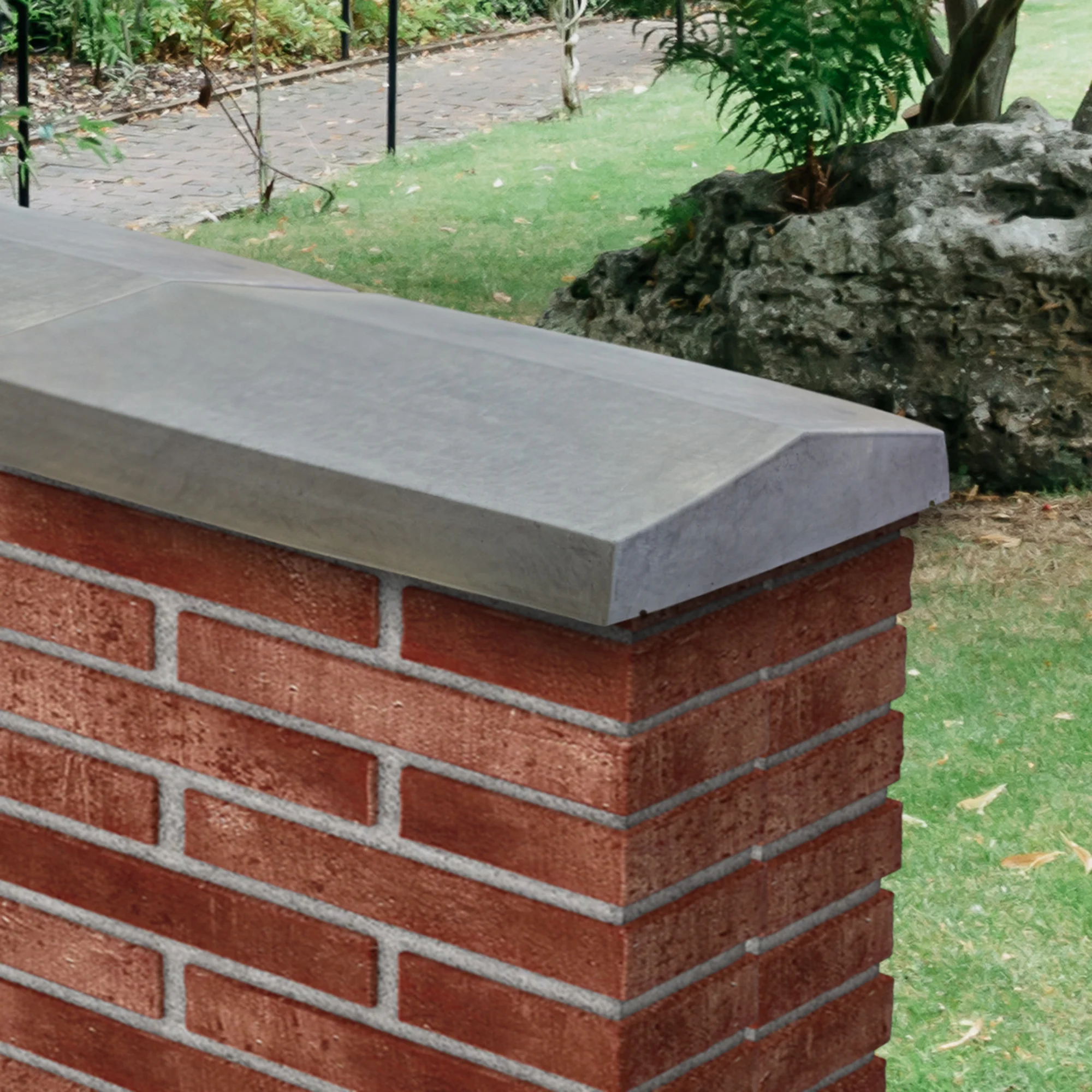 Willowcrete Twice Weathered Concrete Coping Stone - 600mm (L) - Image 8