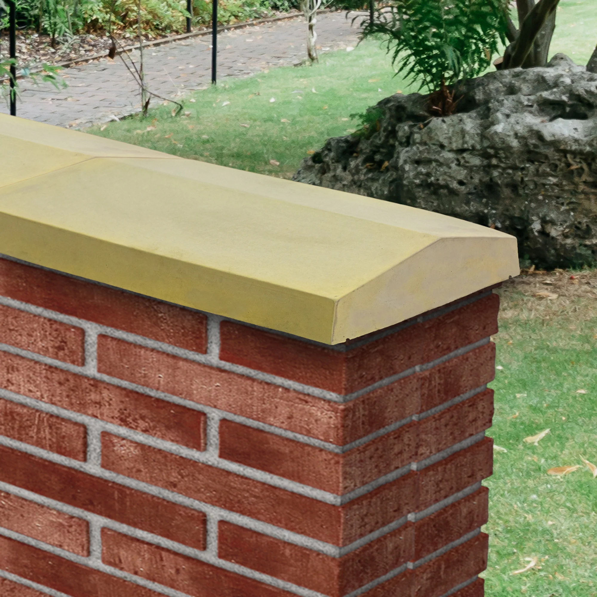 Willowcrete Twice Weathered Concrete Coping Stone - 600mm (L) - Image 9