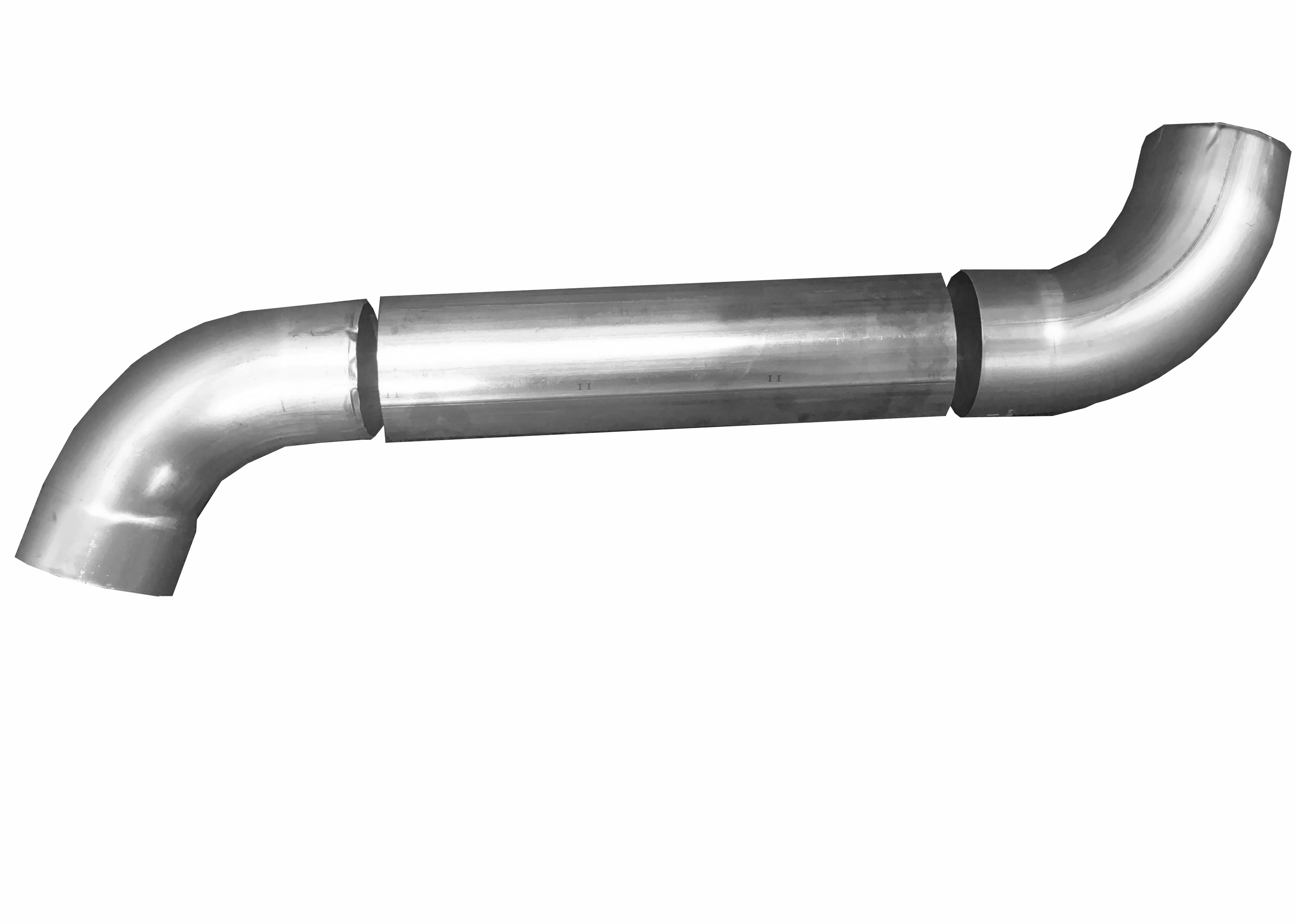 Zinc Round Downpipe Swan Neck Kit 80mm